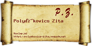 Polyákovics Zita névjegykártya